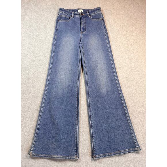 Z Supply Women's Viral Sweatpant Jean Wide Leg/Flare Size 26 - Picture 1 of 6